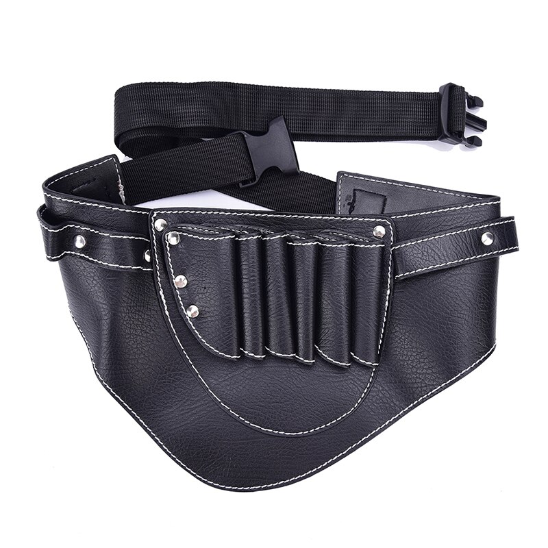 1 pièces coiffeur coiffeur cheveux cisailles sacs ciseaux poche coiffure étui avec ceinture sac Rivet Clips sac outil