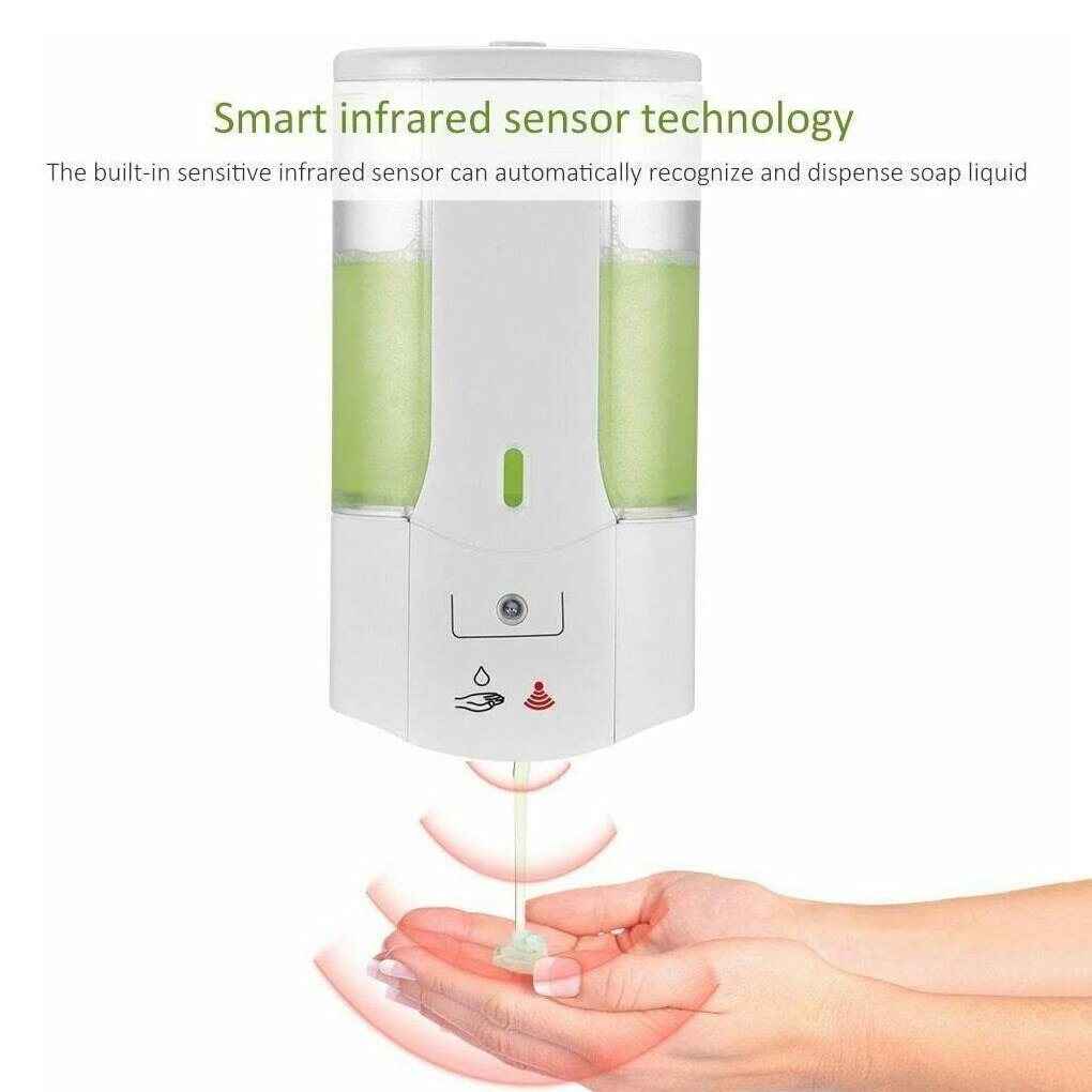 Hand Wassen Dispenser Automatische Touchless Dispenser Badkamer Hand Wassen Container Voor Thuis Office 450Ml