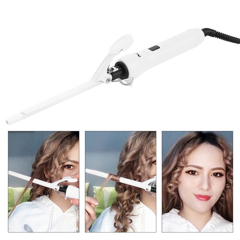 Professionele 9mm Hair Curler Keramische Krultang Temperatuur Aanpassing Curling Wand Curler Roller Wave Curls Styling Gereedschap