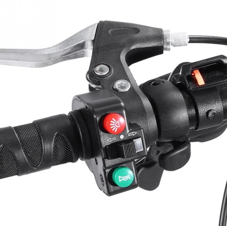 Boton Switch 3 in 1 for electric bicycle, light Horn, light switch switch, electric bicycle head light button, Hood switch for motorcycle and electric Scooter