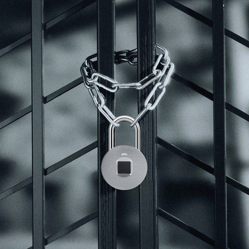 Fingerprint Padlocks, Gym Locks for School Lockers and Employee Lockers, Outdoor, Fences, Lockers for Lockers