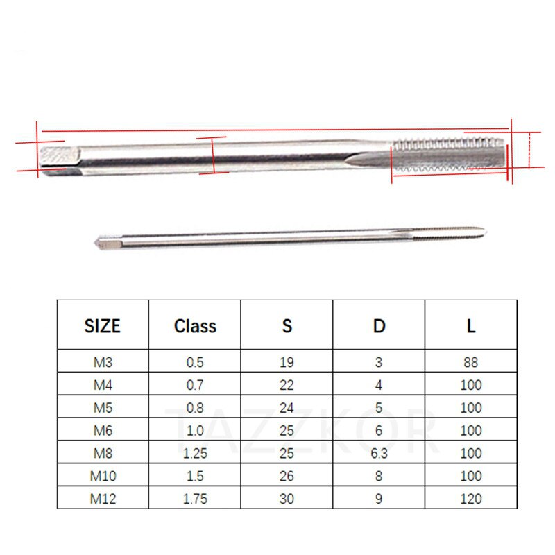 Drill Bit Wire Tap Bearing Steel Taper Point Right Hand