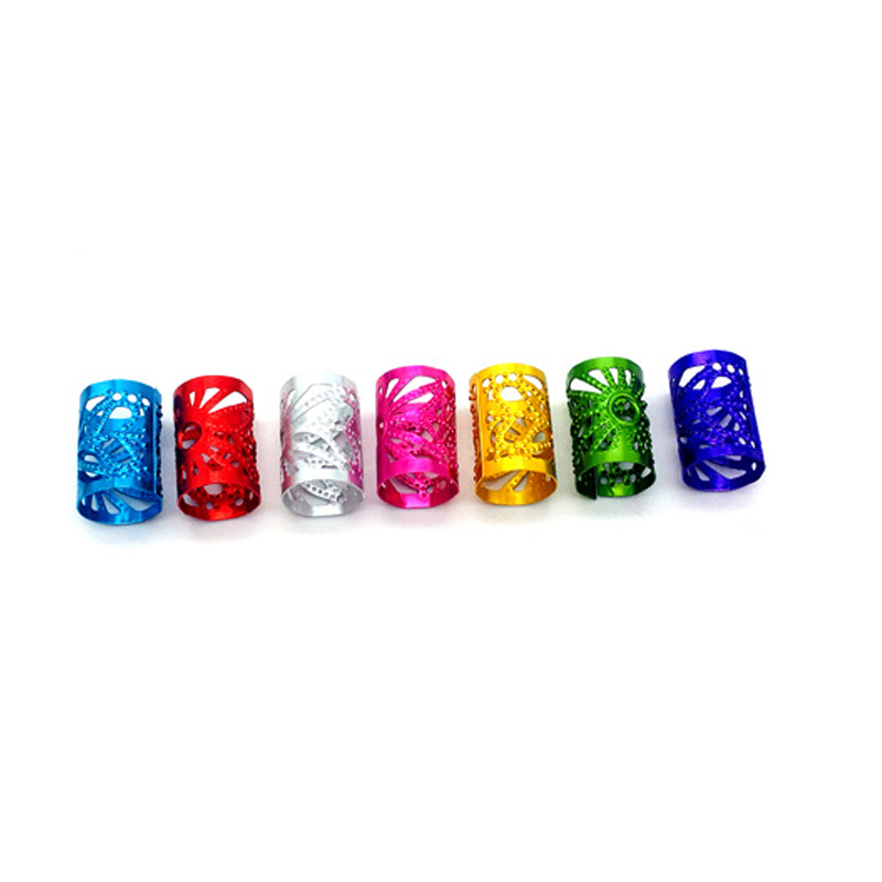 Anillos de oro y plata para trenzas, joyería para trenzas, cuentas de tubo de Rastas, puños trenzados ajustables, estilo de cabello hueco, 90 piezas, 30 piezas