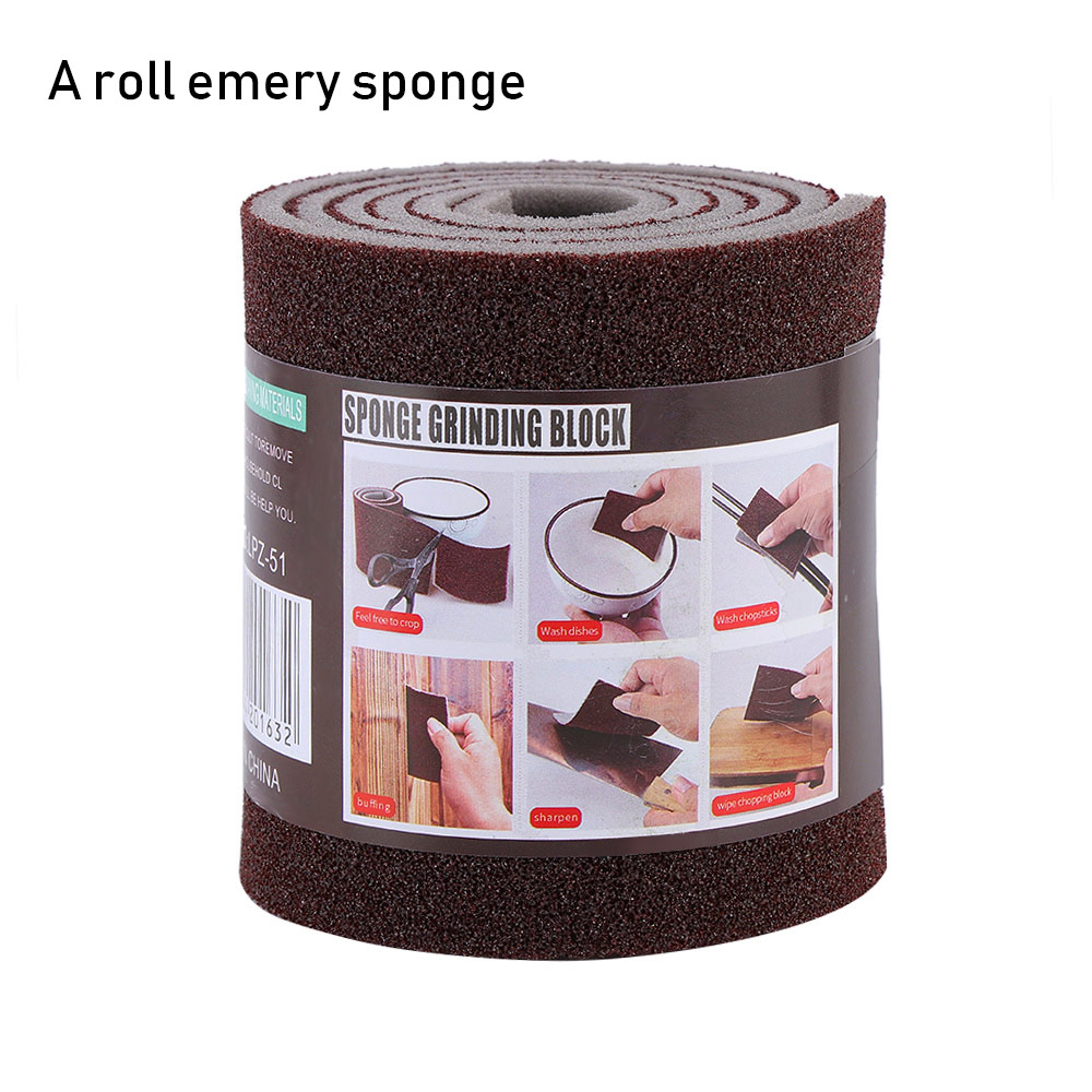 100cm*9cm rull nano smergel svamp kjøkken magisk rensemiddel rust gni gryte svamp rensemiddel rust skuring husholdning kjøkken magisk pute: En rullesvamp