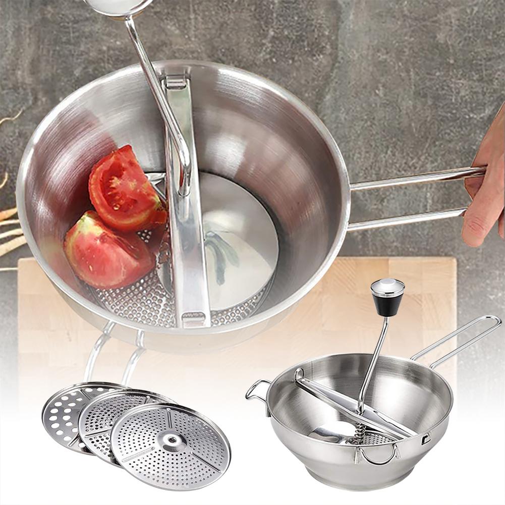 Food Grinder Mill Stainless Steel Unique Uses Durable Manual Non-toxic Easy To Use Versatile And Best Tool For Outdoor Activity