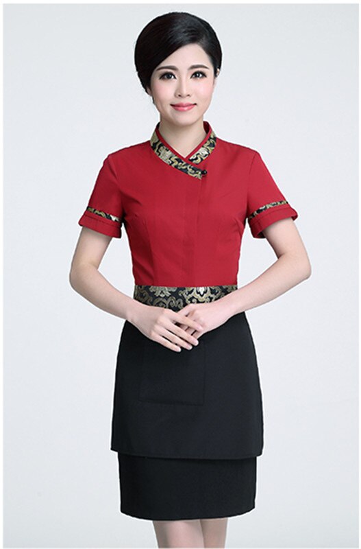 Hotel reiniger Uniform frau und mann reiniger kleidung kurzen ärmeln Restaurant kellner uniformen herbst Winter arbeitskleidung