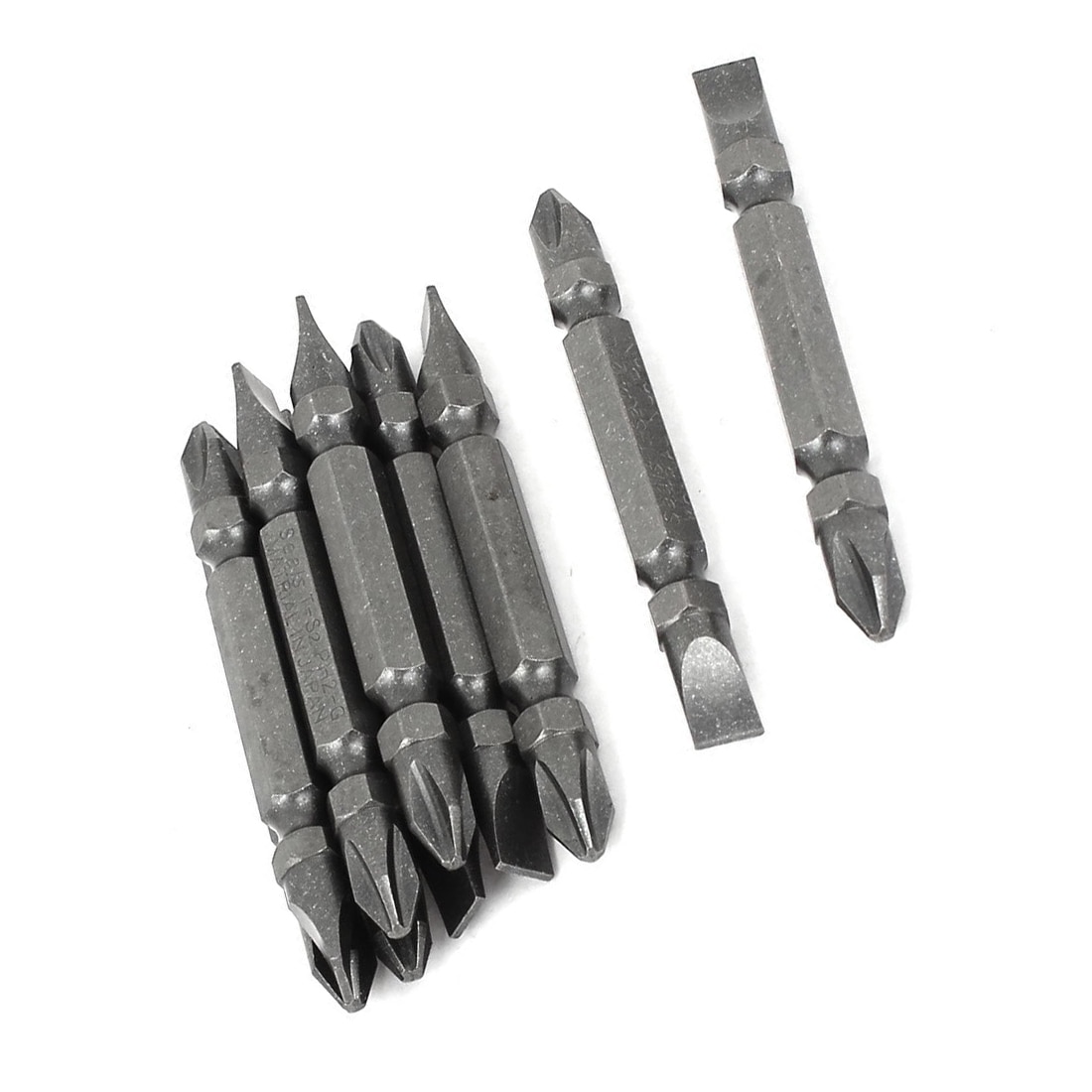 Magnetic Hex Shank Phillips Slotted Double End Screwdriver Bits 10 Pcs