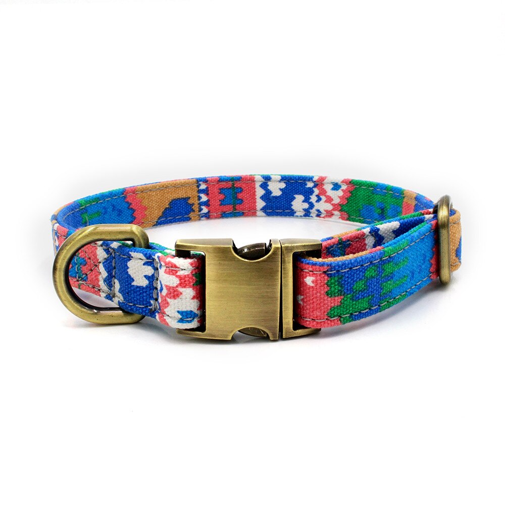 Hondenhalsband met letters, huisdierhalsband, bohemian gesp, retro hondenhalsband, kattenhalsband, huisdierbenodigdheden, accessoires, stof + metaal  z620: Maar / 23-35cm