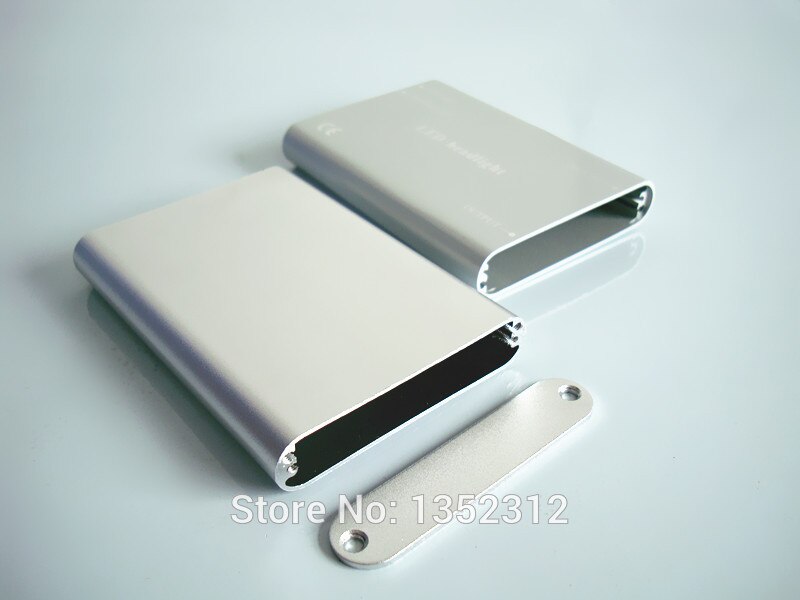 6 stks/partij 61*13*85mm Aluminium Box Enclousure Case Project elektronische voor PCB DIY slivery Aluminium shell aluminium power box
