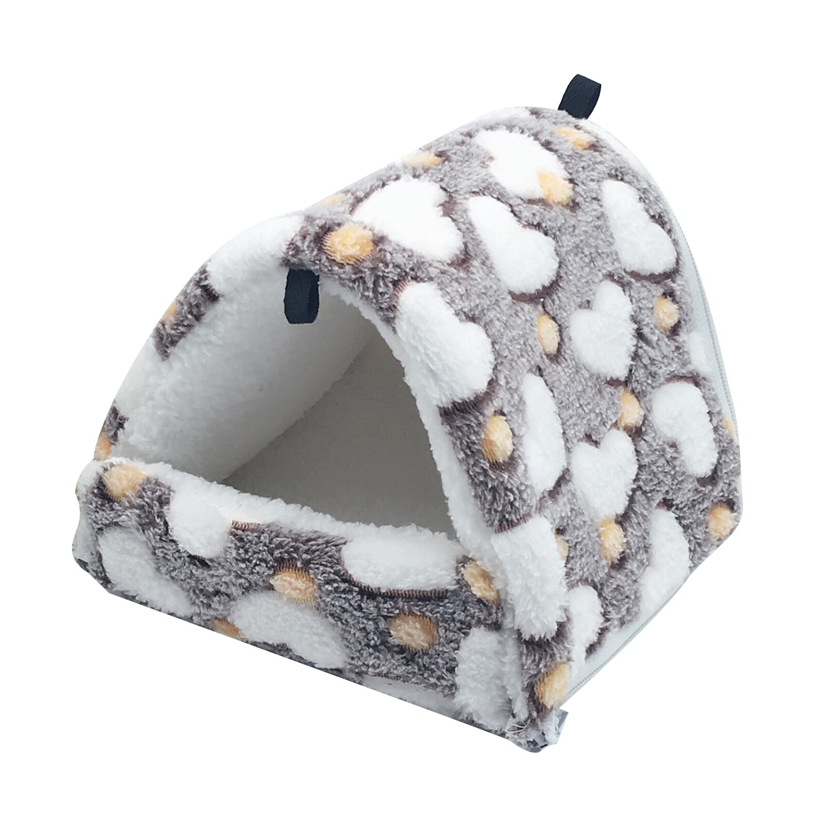 Small Animal Pets Cages Winter Spring Hamster Guinea Pig Squirrel Keep Warm Nest Soft Comfortable Sleepping Bed Hammock Tent: Coffee / L  21x20cm