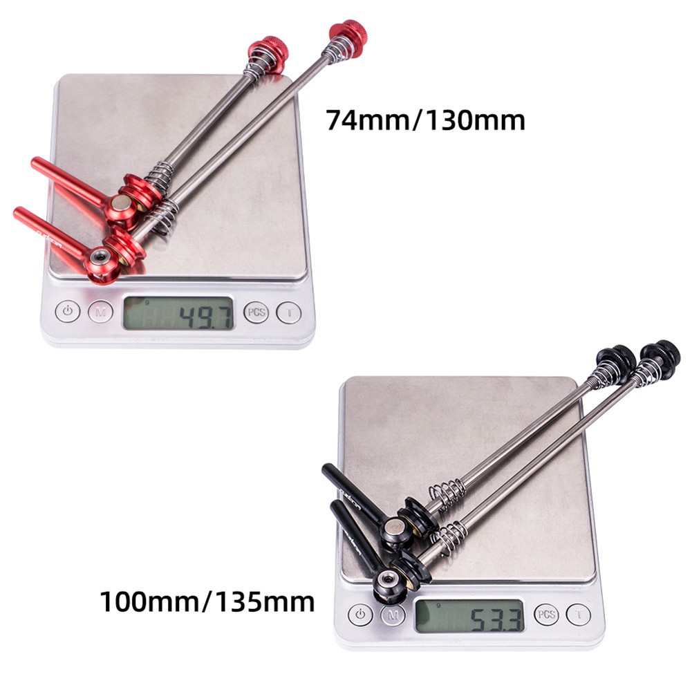 MTB Bike Titanium Quick Release Lever QR Wheel Skewers Axles With 2 Springs Nuts 130mm 135mm Universal Mountain Bicycle Parts