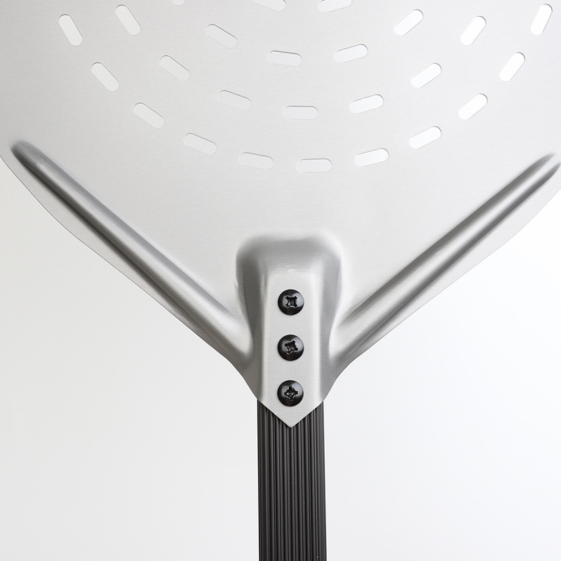 12 Inch Anodized Aluminum Pizza Paddle Perforated Pizza Peel Pizza Shovel for Baking Homemade Pizzas
