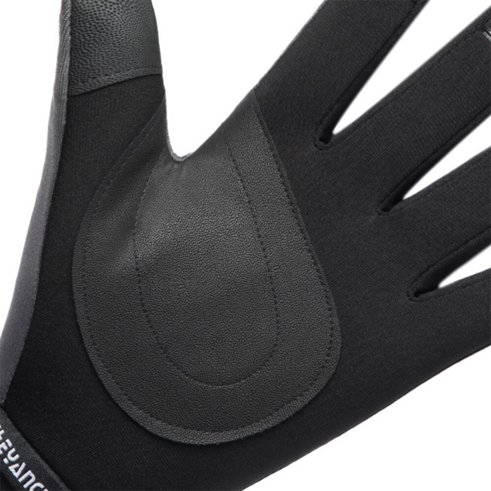 1 par sikkerhedshandsker vinter varm berøringsskærm skridsikker handsker vindtæt vandtæt all-finger cykelhandsker (sort, m)