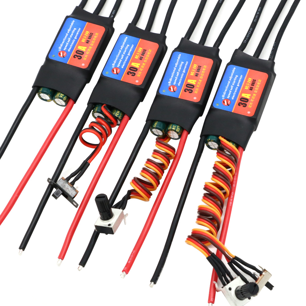 ZMR 2-6S 30A 60A ESC controlador de velocidad de regulación eléctrica sin escobillas de arranque automático bidireccional ESC para herramientas de bricolaje