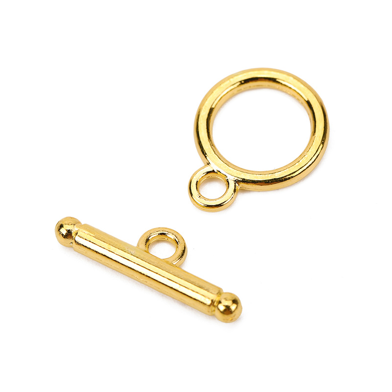 20sets Gold Color Alloy Toggle OT Clasps Hooks Metal End Connectors For Bracelet Necklace Findings Diy Jewelry Making Supplies: Gold