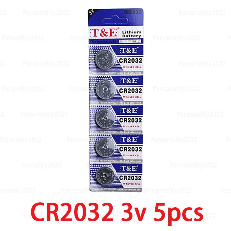 CR2032 2032 Lithiun Battery 3V Button Coin Cell Batteries DL2032 ECR2032 for Car Bluetooth Key Remote Control Calculator: Yellow