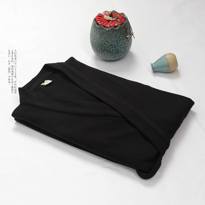 Japonés estilo Retro de algodón de los hombres pantalones de pijama conjunto antiguo tradicional Albornoz de Kimono trajes Hanfu dormir y salón