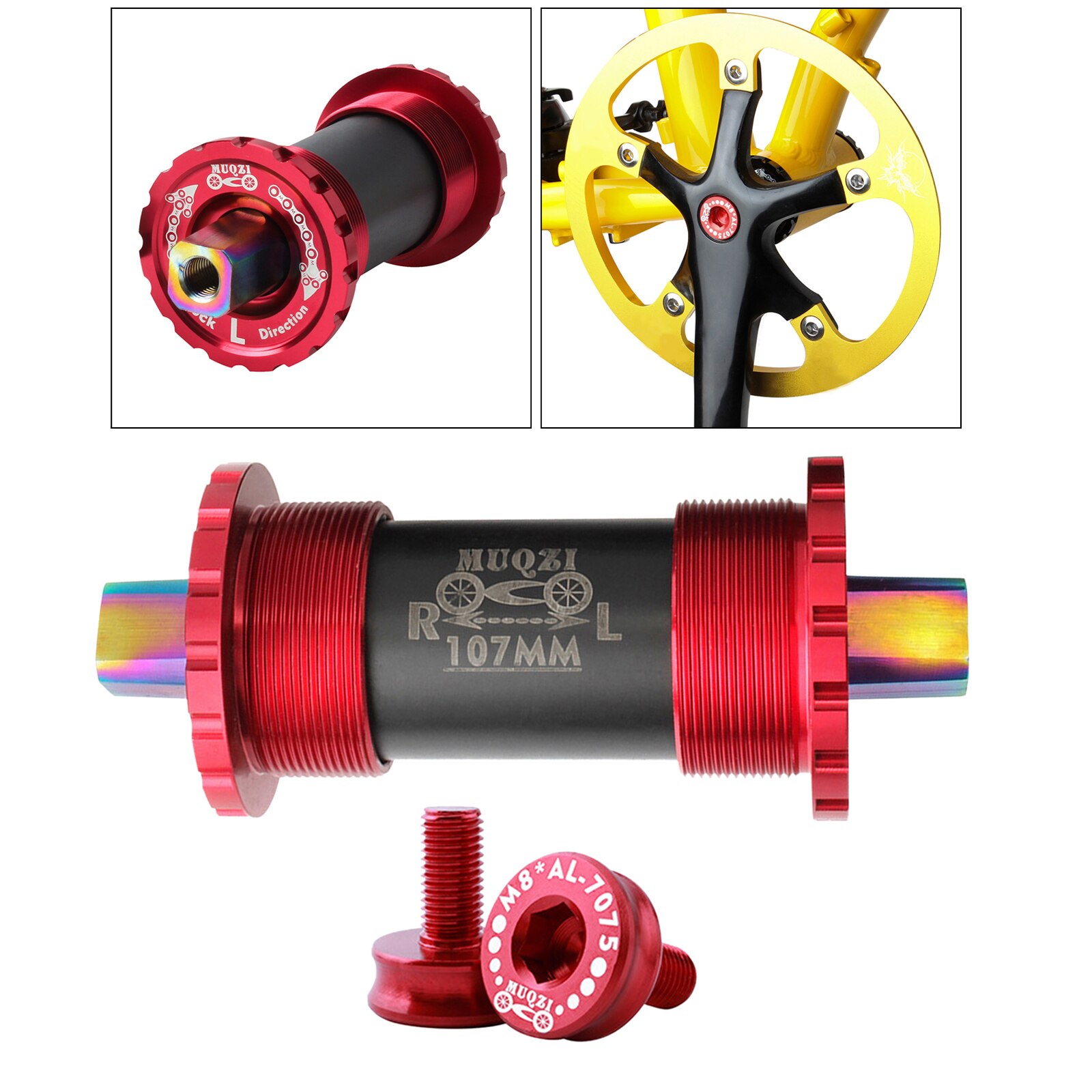 Bicycle Bottom Bracket 68mm Square Hole Crank Axis Mountain Road Bicycle Parts BB for Square Tapered Spindle Crankset