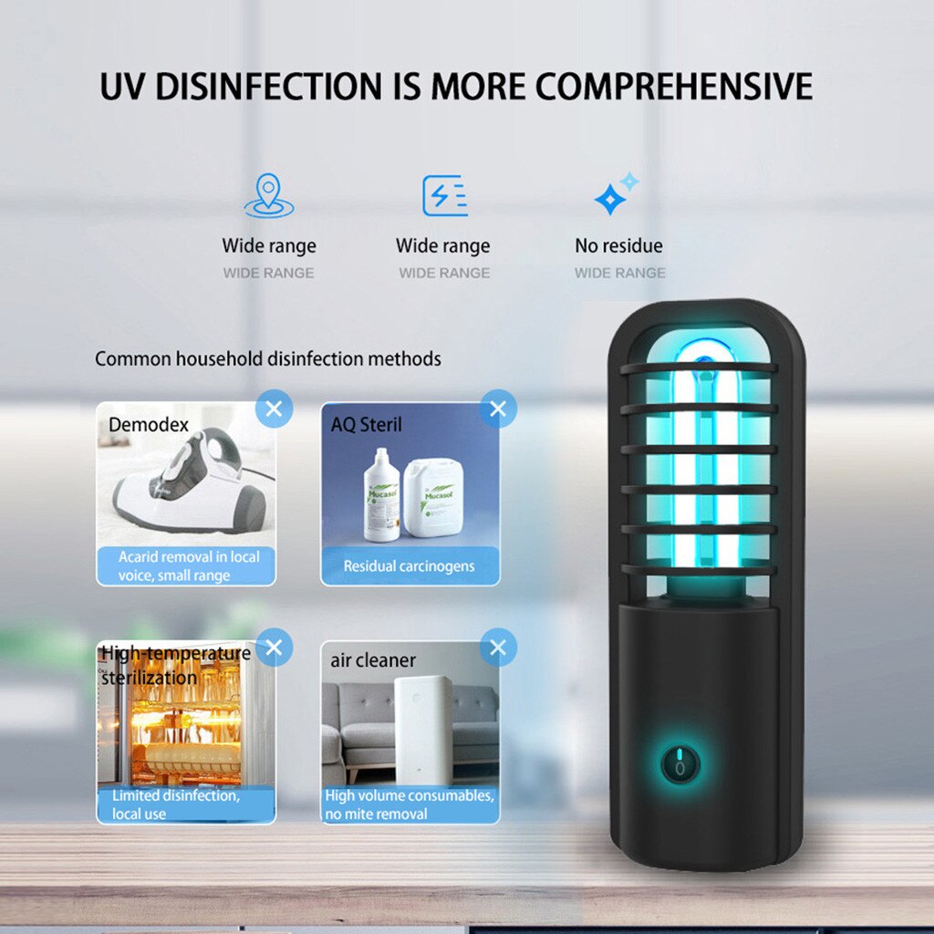 Lumière germicide UVC ampoule stérilisateur lumière UV tuer la poussière acariens lampe pour désinfectant lumière germicide ultraviolette UVC