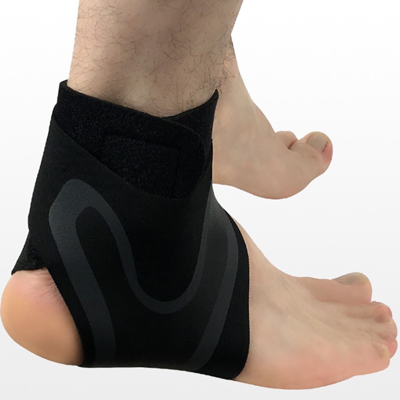 Sports ankel støtte elastisk ankel justerbar åndbar ankel seler støtte til sportsbeskyttelse forstuvninger lnury hæl wrap: Ret / M