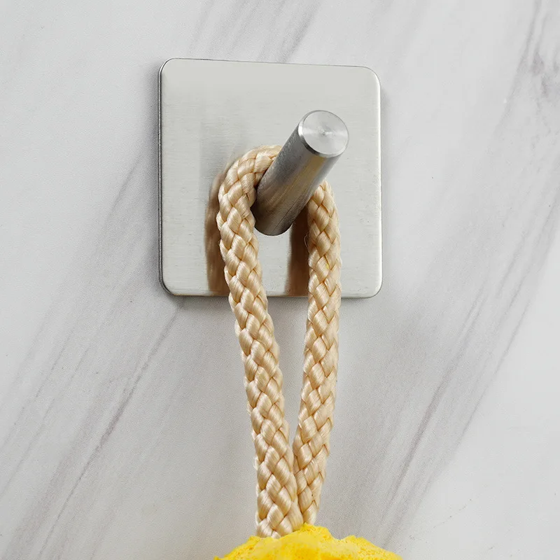 Zelfklevende haak thuis keuken muur deur haak sleutelrek keuken handdoek hanger aluminium handdoek kapstok badkameraccessoires