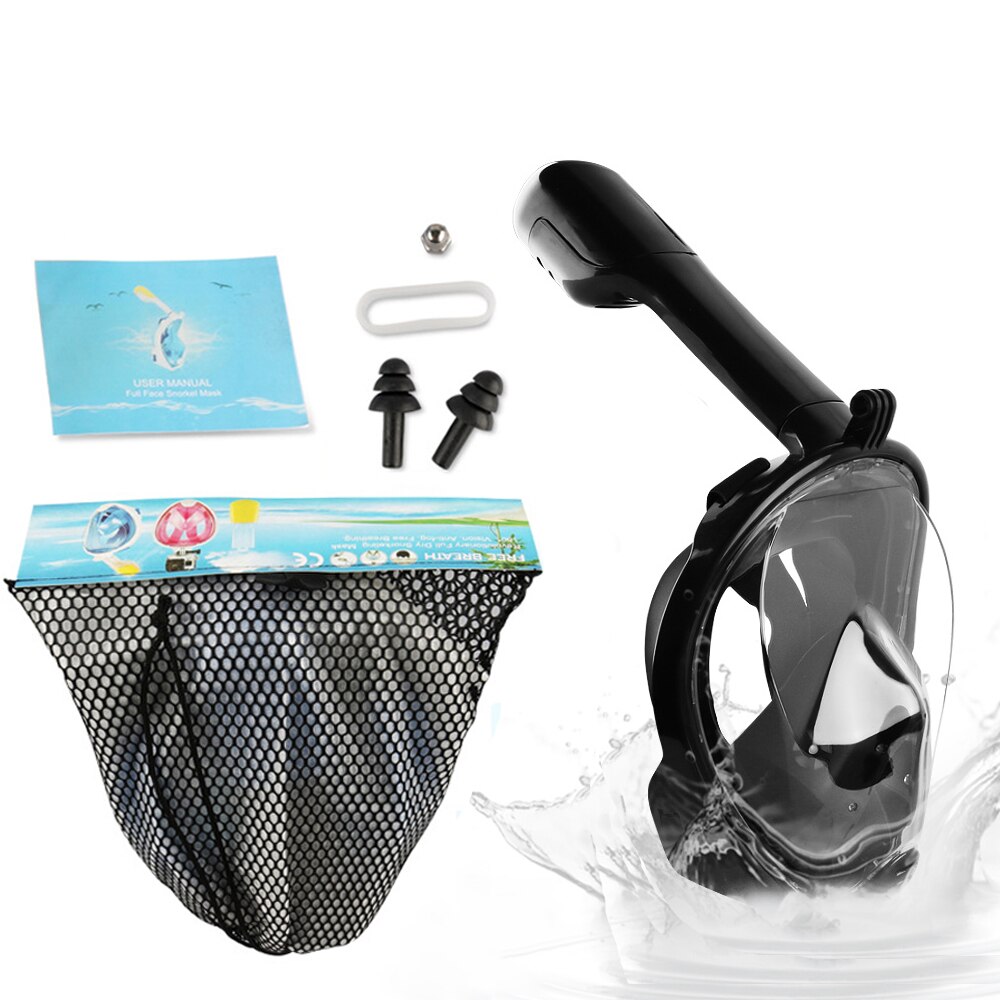 volle Gesicht Scuba Tauchen Maske Anti Fog Goggles mit Kamera Montieren Unterwasser Weiten Blick Schnorchel Schwimmen maske für Erwachsene jugend: 5A