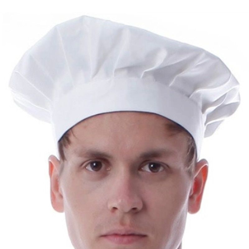 Chapeau de Chef , ajustable, extensible, pour cuisinier, boulanger, champignon