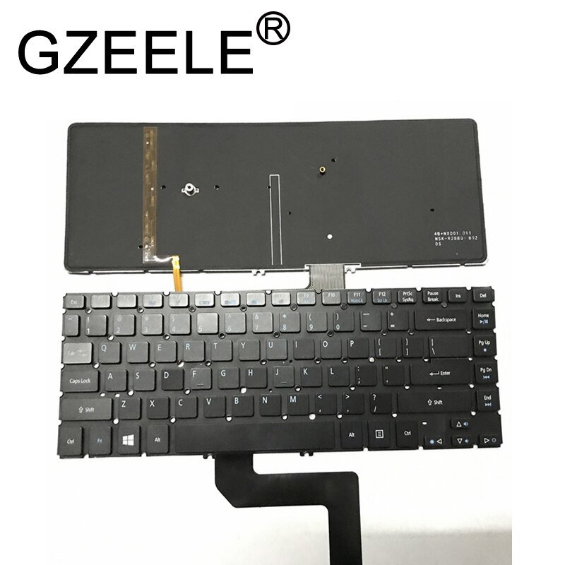 Gzeele Us Engels Toetsenbord Voor Acer M5-481 M5-481T M5-481P X483 X483G Z09 Toetsenbord Backlit Met Backlight