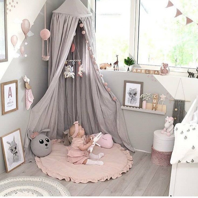 Baby Klimmen Mat Baby Speelkleed Kid Bloem Patroon Kussen Kinderen Tapijt Kinderen Tapijt Ronde Kind Veiligheid Beschermende tapijt