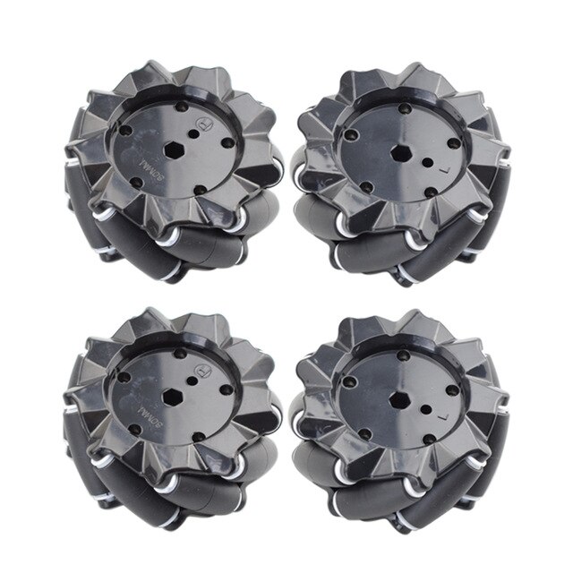 80mm Omni Mecanum Rad mit 4/6mm TT Naben für Arduino Himbeere Pi DIY Stengel Roboter Auto Chassis Spielzeug Teile