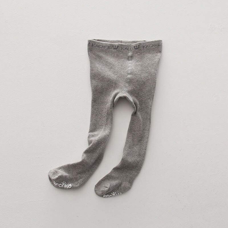 Collants en coton solide et chaleureux | Jolis pantalons collants pour bébés filles et garçons: Gris / 12M