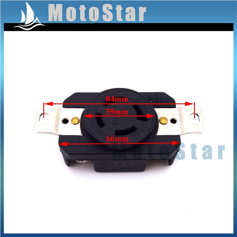 4 Prong Receptacle Generator Twist Lock Socket NEMA L14-20R 20AMP 125/250V UL Approval