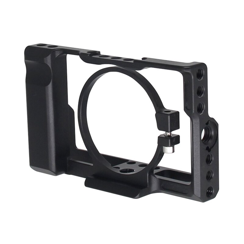 Multihole liga de alumínio gaiola de câmera para sony rx100 m6 câmeras acessórios rápido-instalar kit de extensão de quadro de câmera