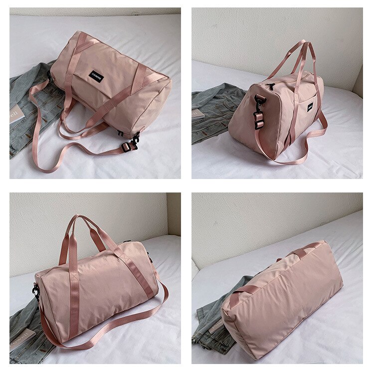 Gym Yoga Bags Women Pink Travel Duffle Handbags for Women Bag Sport Gym Accessories Men Fitness Training Blosa