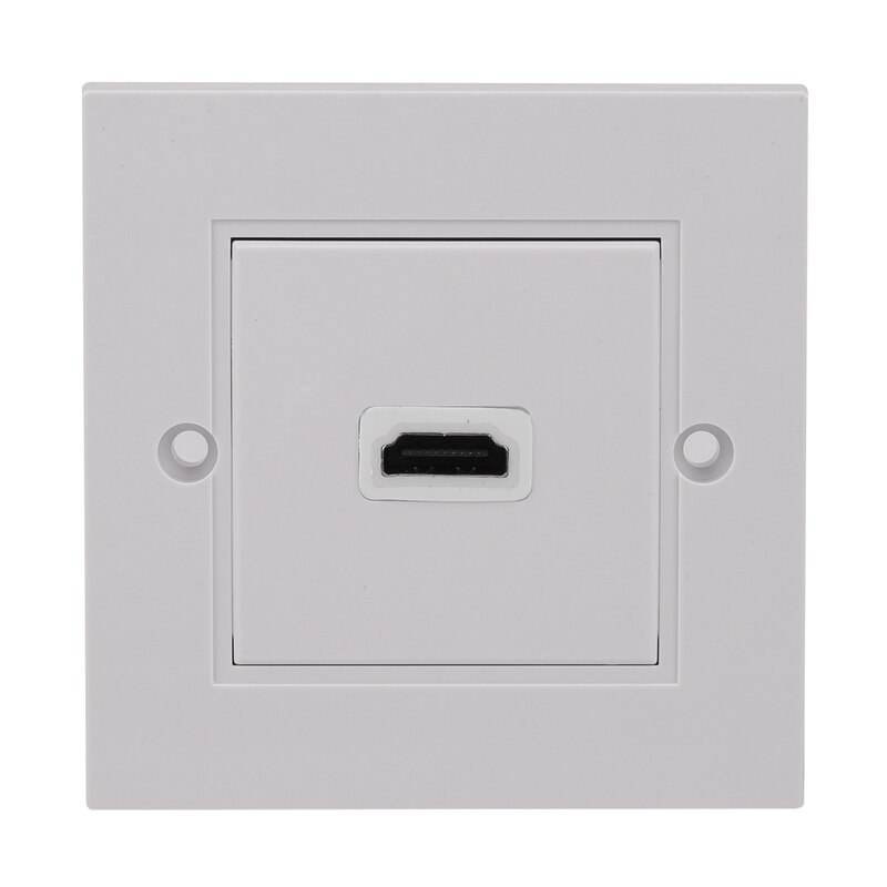 Uk Socket Port Hd Hdmi Wall Panel British With Short Cable Video Plug Charger Electrical Socket: Default Title
