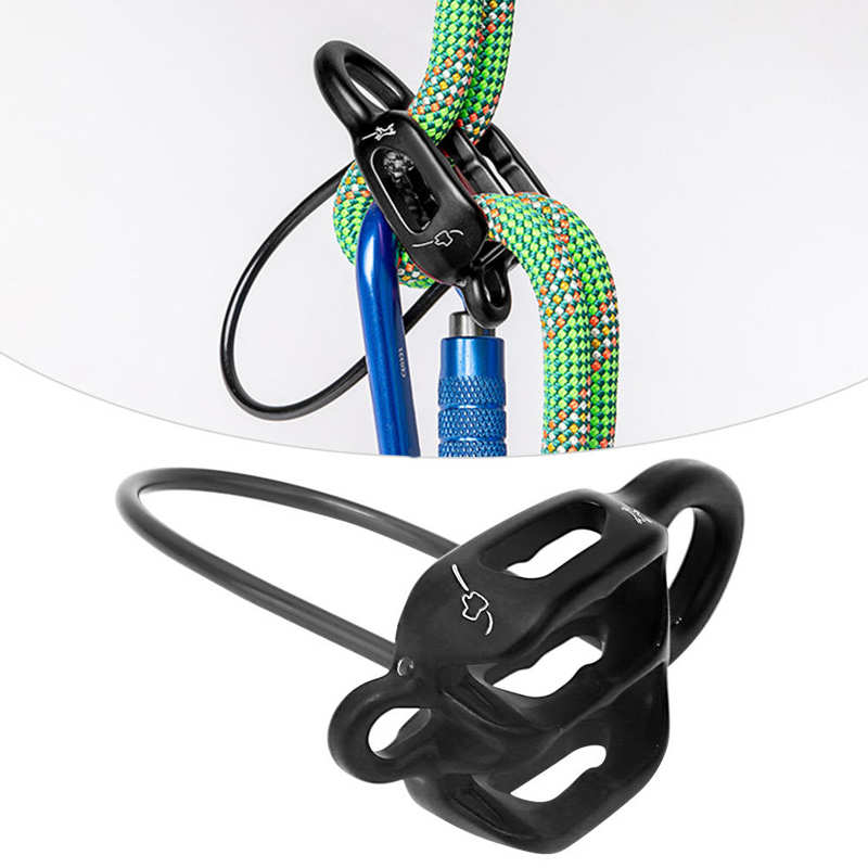Outdoor Descender High Altitude Slow ATC Protector Descending Device Safety for Rock Climbing Outdoor