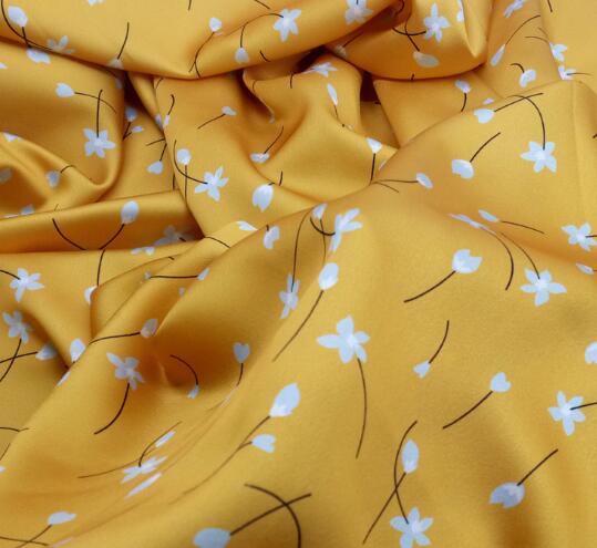 Kjole silke charmeuse stof kvalificeret skinnende faldende blød silke imitation syning håndværk materiale silkeagtig pyjamas stof håndværk: 4 gyldne