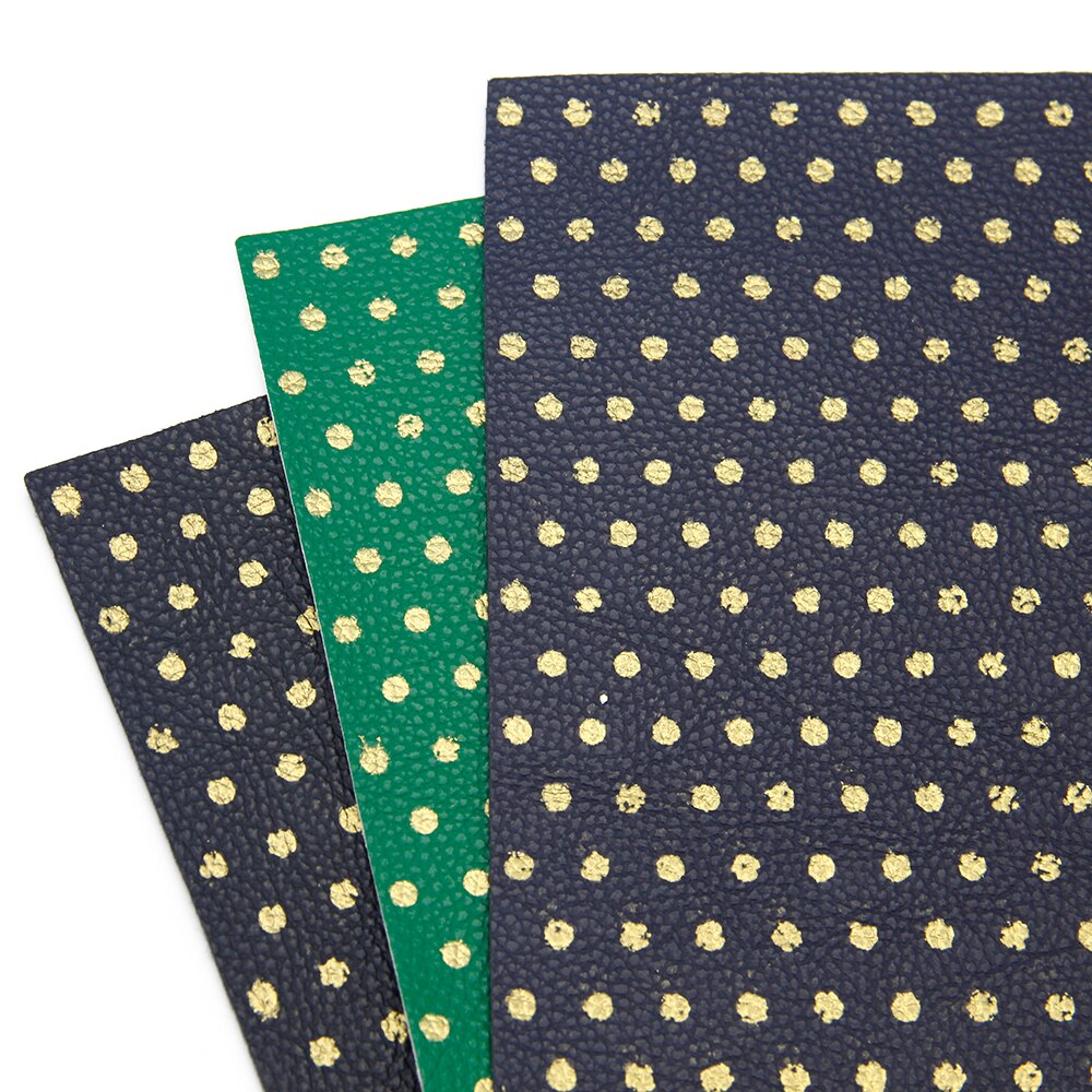 20*34cm Gold Punkt Litschi Kunstleder Stoff Für DIY Handgemachte Handwerk Hause Veranstaltungen, 1Yc7320