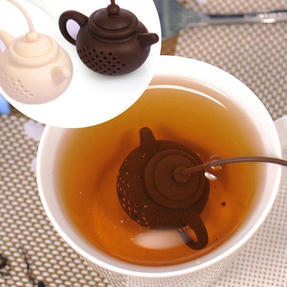 Teapot/Fish/Poop Shaped Tea Infuser Strainer Silicone Tea Bag Leaf Filter Diffuser Kitchen Gadget Teaware Accessories