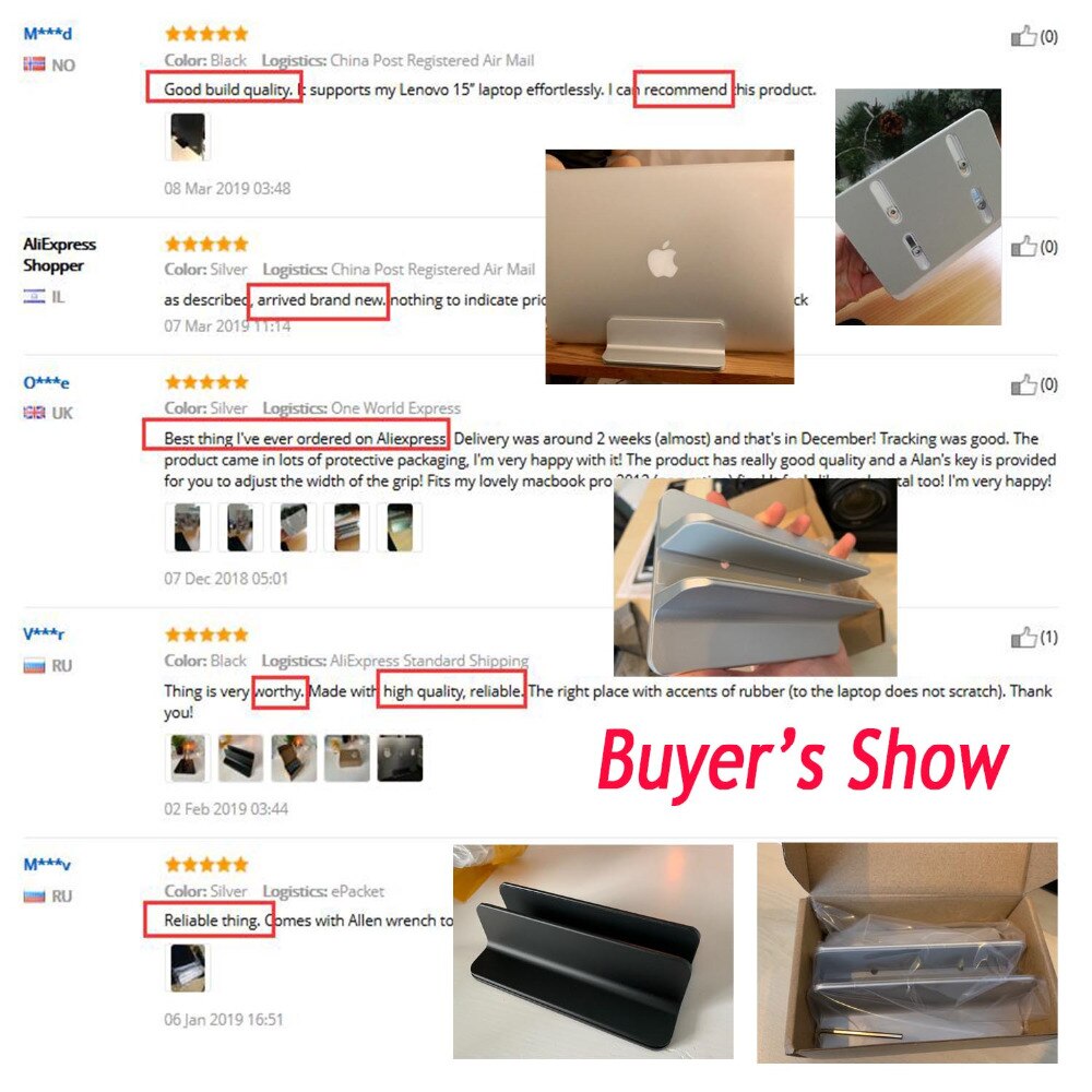 Besegad – support Vertical réglable en Aluminium pour ordinateur portable, pour Apple MacBook Pro, Mac Book, Lenovo, YOGA