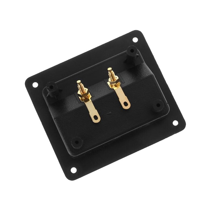 Terminal Cup Connector Parts Express Spring Double Binding Posts Gold Twist Banana Jacks Recessed Speaker Box Black
