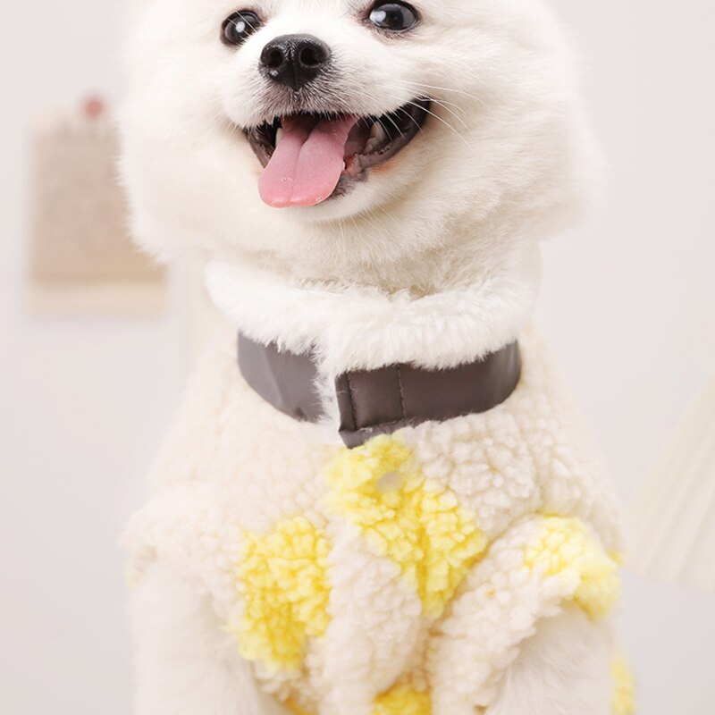 Dog Hoodie Fleece Coat Outfit Winter Doggie Puppy Small Dog Clothes Yorkshire Pomeranian Bichon Poodle Schnauzer Clothing