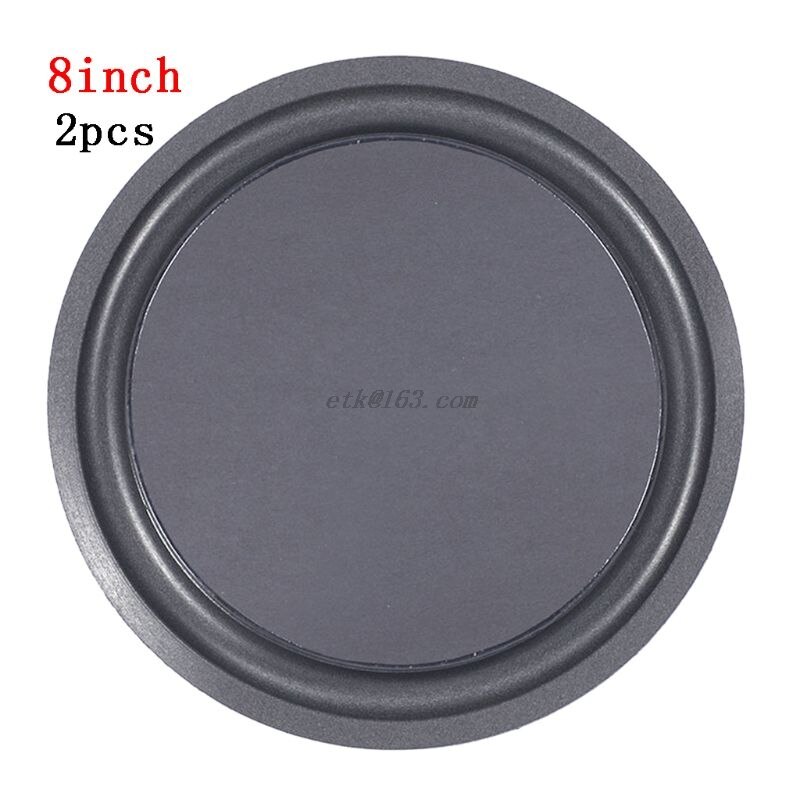 2Pcs Woofer Speaker Passive Radiator 5/6.5/8" Sponge Edge Diaphragm Auxiliary: diameter-8 inch