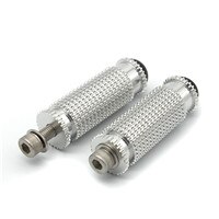 Universal- CNC Motorrad Fußrastenanlage Fußstützen Rändelung Fußrasten Fußrasten Pedal Für Kawasaki ZX10R ZX 10R 2006 - 2007: Silber-