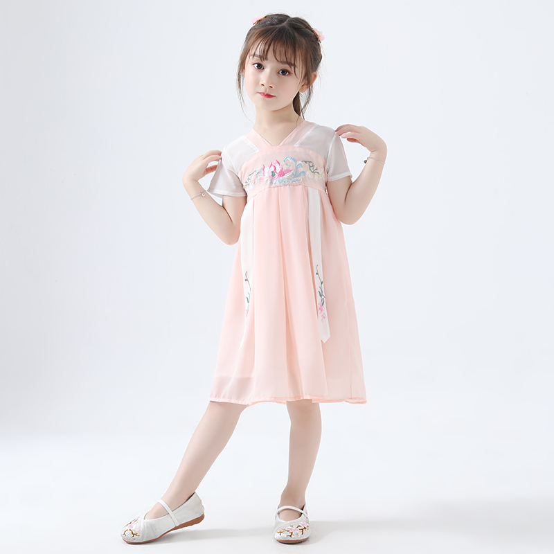 Hanfu Kostuums Chinese Stijl Meisjes Tang Pak Chinese Oude En Traditionele Meisjes Speciale Kleding Meisje Hanfu Dragen DQL637