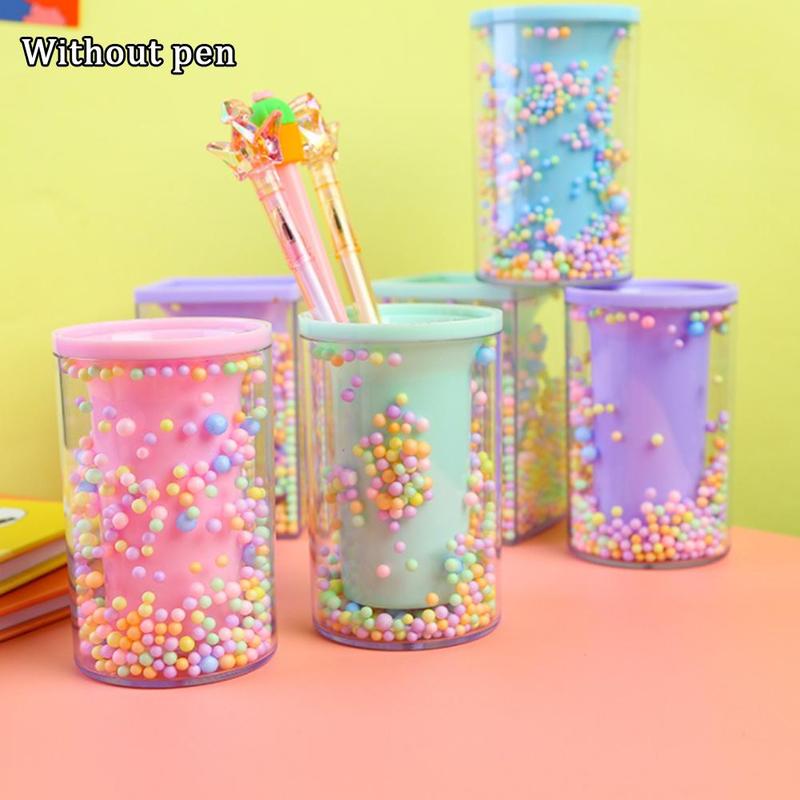 Cute Pen Holder Office Organizer Cosmetic Square Pencil School Pen Supplies Container Stand Office Holders Stationery