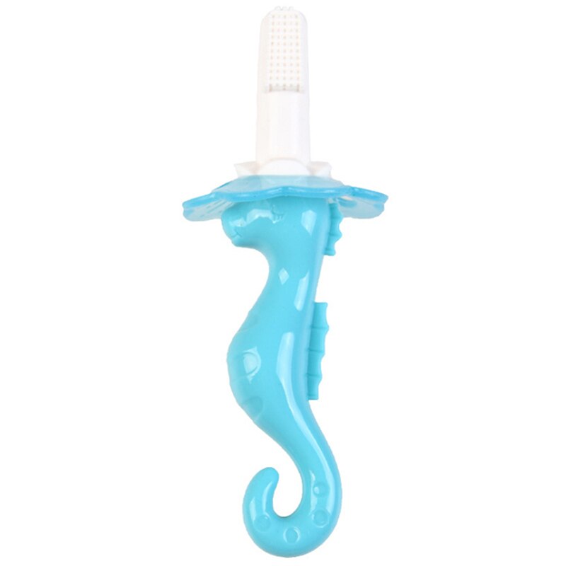 Seahorse Forma bebê Lactentes Crianças Macio Seguro Formação Escova de Dentes Escova de Dentes Crianças Mordedor Mordedor Crianças de Mascar