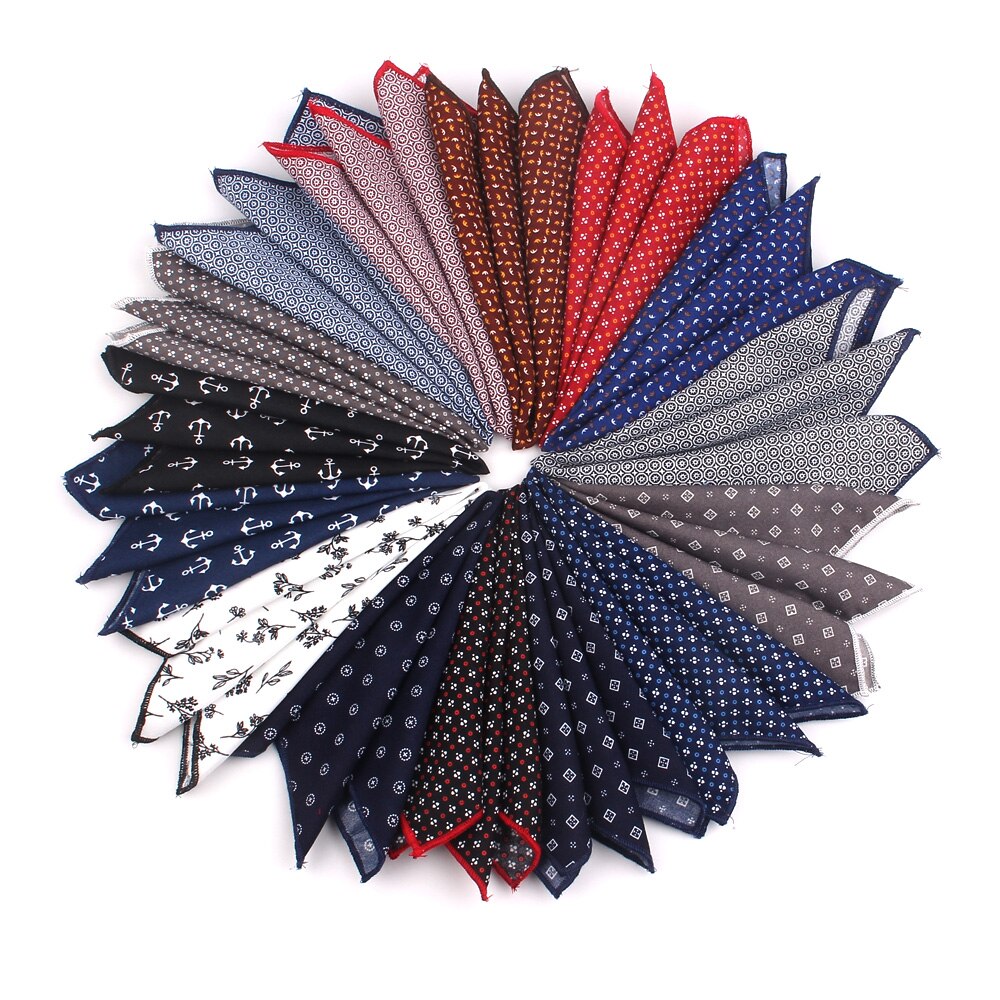 Costumes poche carré pour hommes femmes poitrine serviette Hanky messieurs Hankies hommes costume mouchoir géométrique coton poche serviette