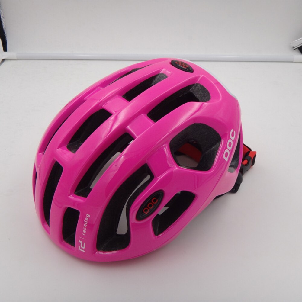 Vejhjelm cykling eps mænds kvinders ultralette mtb mountainbike komfort sikkerhed cyklus hjelm sikker mænd kvinder 54-61cm: Rosenrød
