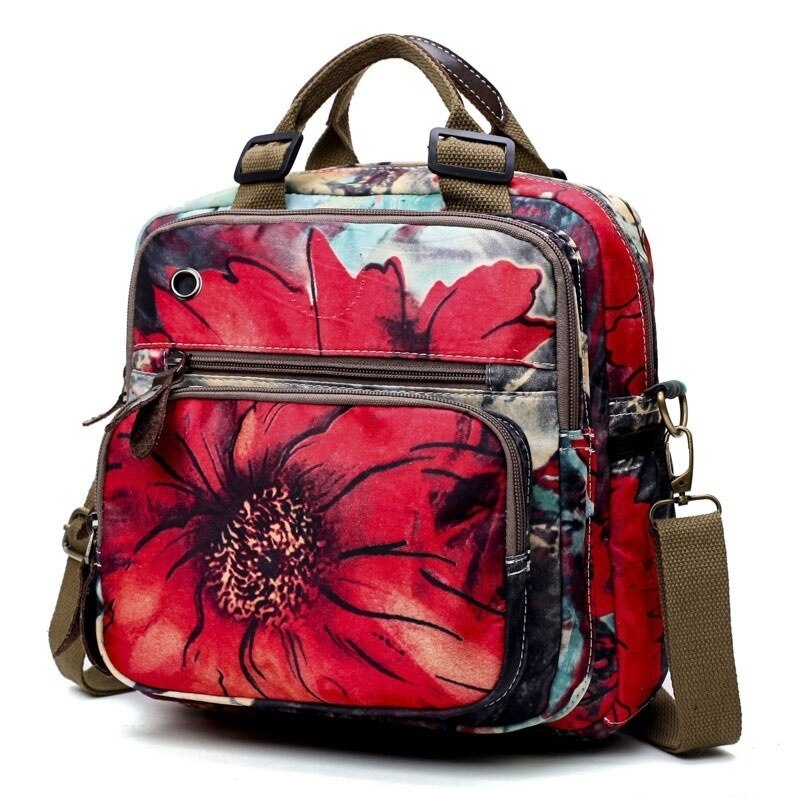 Gedruckt Tasche Baby Tasche Reise Rucksack Pflege Tasche für Baby Pflege rucksack frauen: Rot